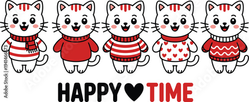 Collection of colorful layered cake slices with strawberry chocolate cherry and cream toppings for bakery menu design