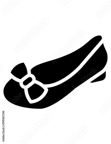 fashionable women shoe glyph icon illustration vector