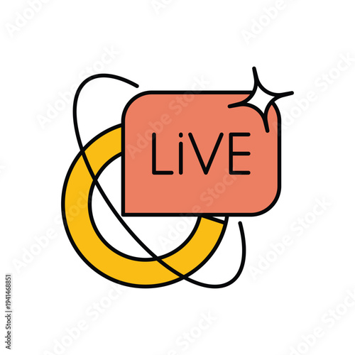 Broadcast vector icon