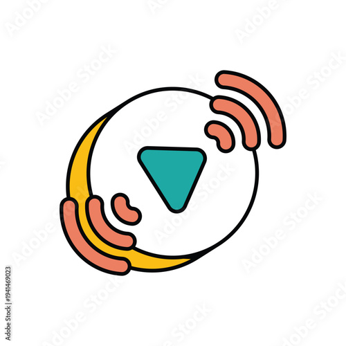 Live Stream vector icon