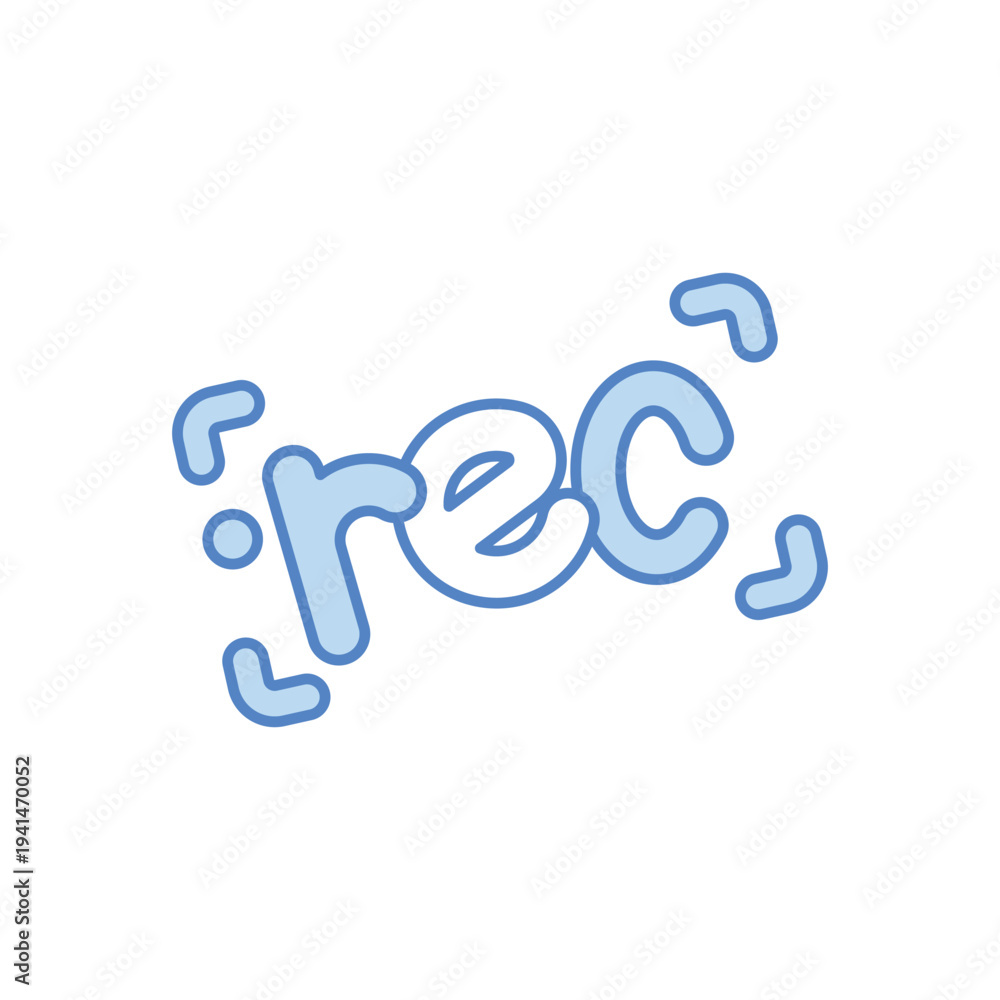 Obraz premium Record vector icon