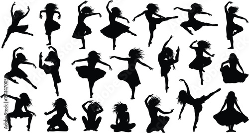 Collection of black silhouette bullet holes claw scratch marks and explosion blast impact shapes isolated on white background for creative action graphic design elements.