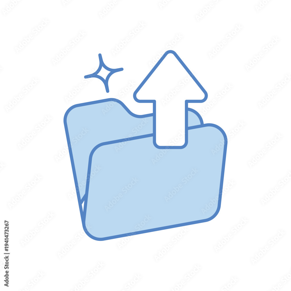 Obraz premium Upload vector icon