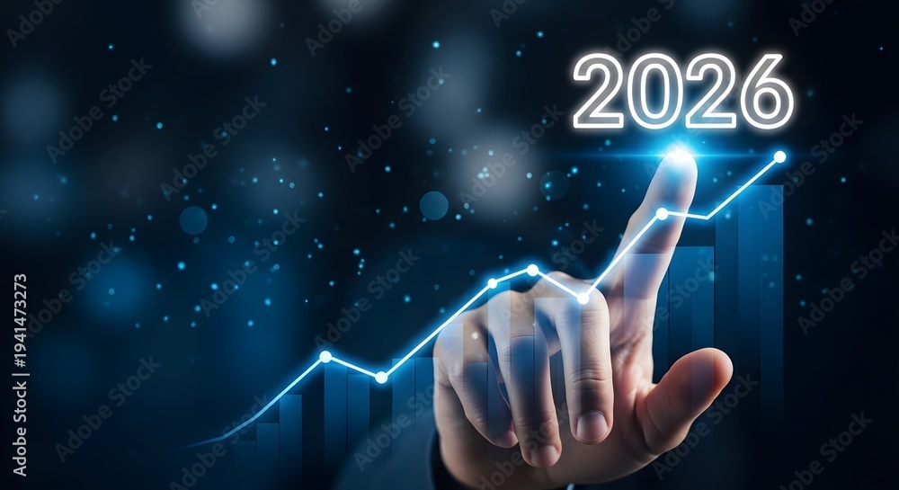 Naklejka premium Future technology trends 2026 innovations and advancements in digital tech