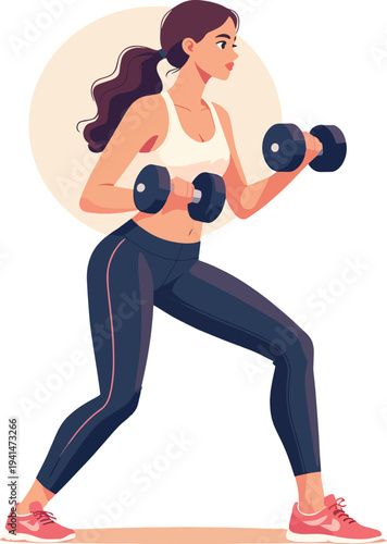 uomo o donna in palestra alzano pesi per esercizio fisico e muscoli  vettoriale 