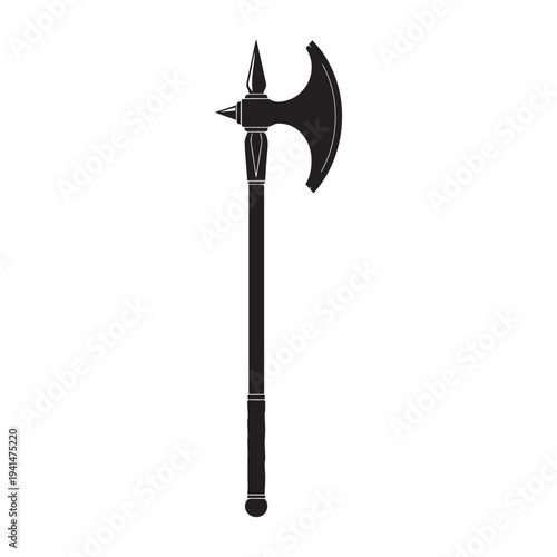 Vector medieval battle-axe icon