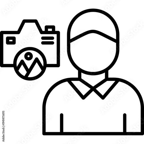Εκτύπωση καμβά Photojournalist Icon