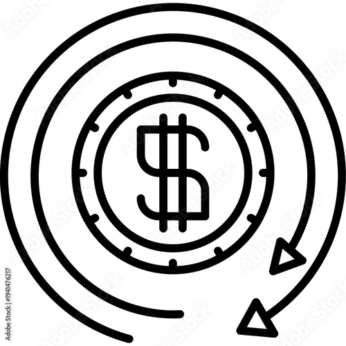 Dollar Coin Icon