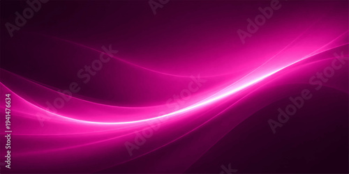 Abstract digital art of a vibrant and elegant magenta wave, evoking a sense of fluidity and energy. The dynamic lines and the play of light create a captivating visual effect.