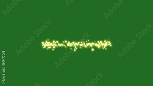 Glowing sparkle fairy dust trail animation, twinkling glitter stars burst particles, shining magic shimmer overlay effect, dreamy stardust glitter loop, green background 4k