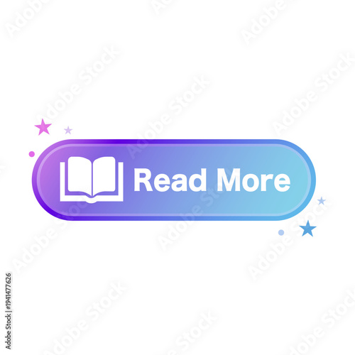 Read more button UI icon.Vector illustration
