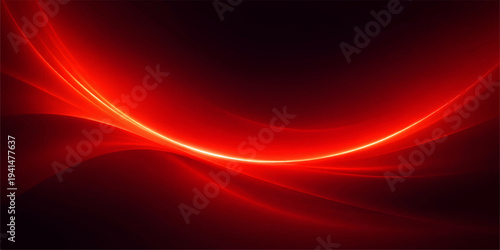 Abstract the striking beauty of a fiery arc against a darkened expanse.  The image is a digital render that exudes energy.
