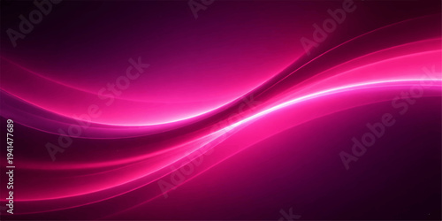 Abstract fluid pink wave pattern that dance gracefully across a dark background, this mesmerizing image captivates with its dynamic curves and vibrant hues. 