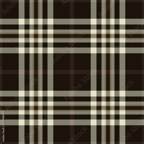 Trade plaid vector pattern, choose fabric texture background. Figure check seamless tartan textile in black and light colors.