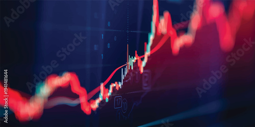 A medical technology illustration of a red monitor screen displaying a glowing heartbeat pulse wave and ECG cardiogram line for cardiology health tracking