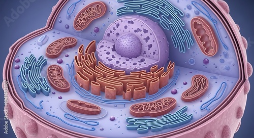 Diagram of a biological cell