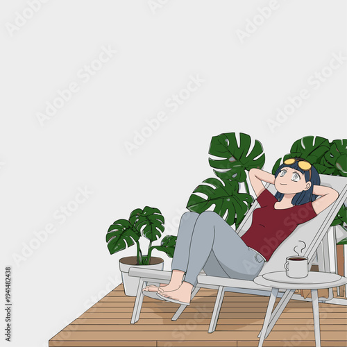 Sunrise Relaxation in Zero Gravity Chair