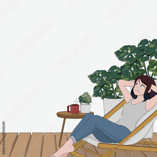 Sunrise Relaxation in Zero Gravity Chair