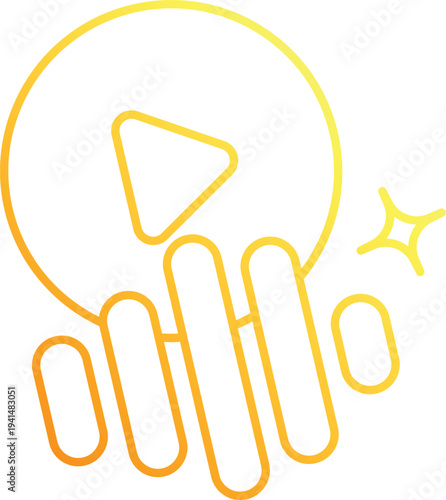 Audio Wave vector icon