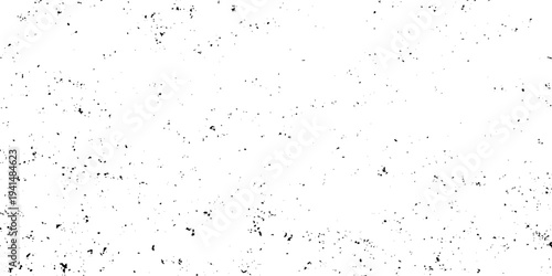 Minimalist grunge texture with scattered black ink splatters on a white background, abstract, high contrast, distressed aesthetic.