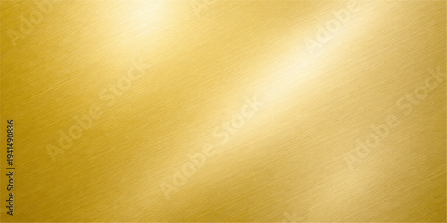 A brushed gold metal texture with a vintage grunge pattern on a rough antique surface creates a blank aged backdrop for luxury design