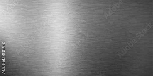 A polished stainless steel plate features a shiny silver brushed metal texture with a grey industrial pattern on an aluminum surface, creating a metallic backdrop for a sleek alloy sheet wallpaper