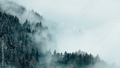 Aerial View of Winter Mount...