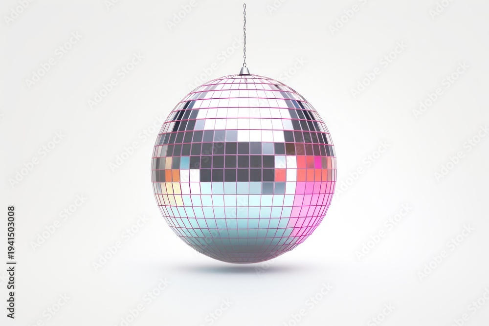 Fototapeta premium Metalic Disco ball astronomy outdoors sphere.