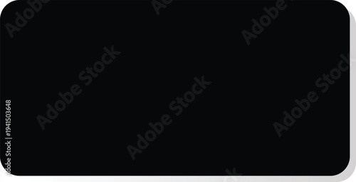 A smooth, matte black rectangle with subtly rounded corners provides a sophisticated and modern abstract background for contemporary design.