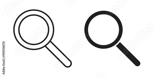 Search icon simple outline style. Editable stroke EPS 10