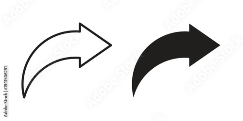 Share icon simple outline style. Editable stroke EPS 10