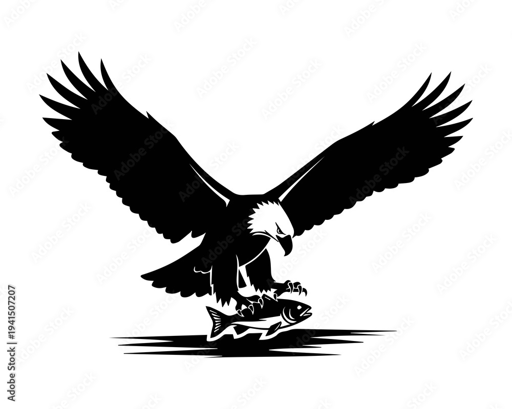 Naklejka premium eagle flying in the sky