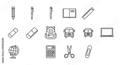 Essential school supplies and technology for education