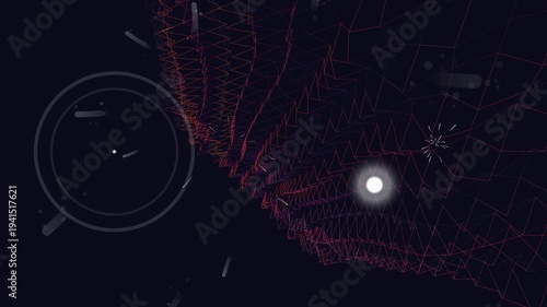 Wallpaper Mural Abstract Cosmic Nebula with Glowing Stars and Planets. Torontodigital.ca