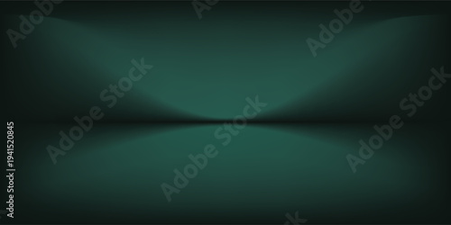 Green gradient background,dark green abstract with grainy noise