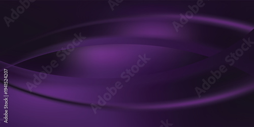 Dark purple abstract background with rough texture and neon light wave lines. Elegant purple gradient with noise effects and dynamic light leaks.