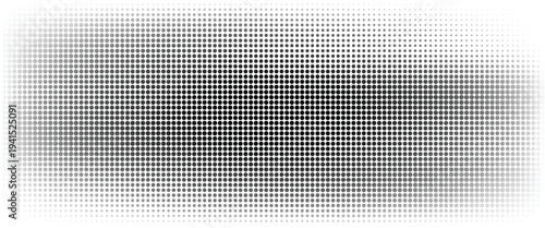 Grunge halftone gradient background. Faded grit noise texture. White and black sand wallpaper. Retro pixelated backdrop. Anime or manga style comic overlay. Vector graphic design textured template