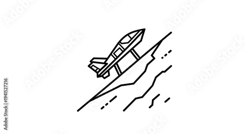 Jet Ski on Water, Dynamic Water Sports, Summer Recreation, Thrill Ride