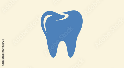 Blue Tooth Icon Dental Symbol.