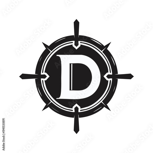 3d vector illustration of an abstract metal background with a gold star and arrow symbol forming a circular time clock sign concept design