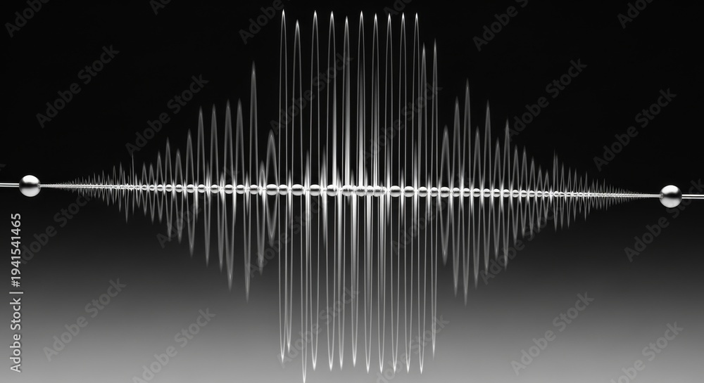 Fototapeta premium Abstract Audio Waveform Visualization