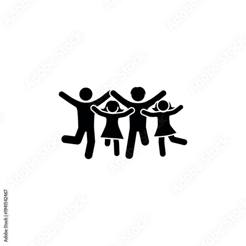 Three People Dancing Together Freely.