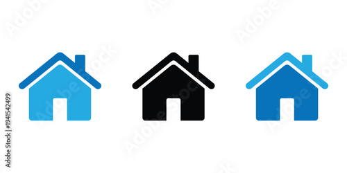 house icon set. house logo.