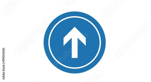 Blue Traffic Sign Straight Ahead Direction Symbol Free Download Blue Traffic Sign Straight Ahead Direction Symbol - GFXLoad
