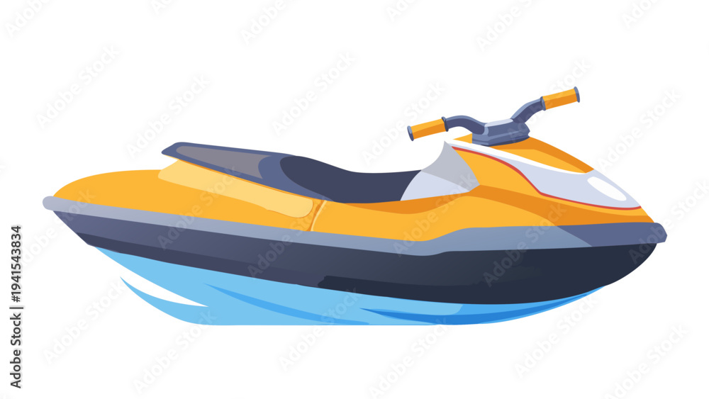 Naklejka premium Jet Ski Personal Watercraft Water Sport Vehicle