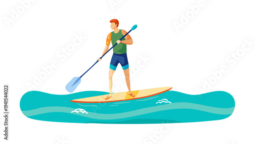 Stand Up Paddle Boarding Water Sport Activity