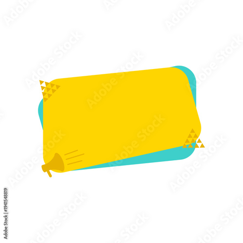 Promotion and Announcement Labels with Megaphone Elements