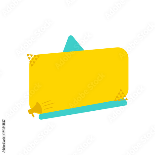 Promotion and Announcement Labels with Megaphone Elements