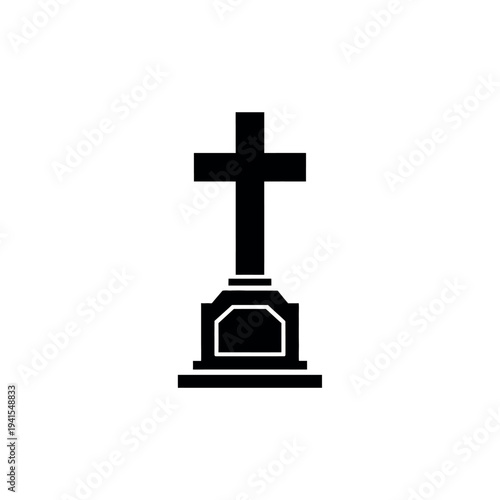 Religious Cross Icon Symbol.