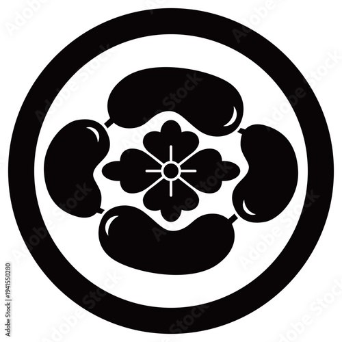 家紋です。丸に瓢木瓜といいます。